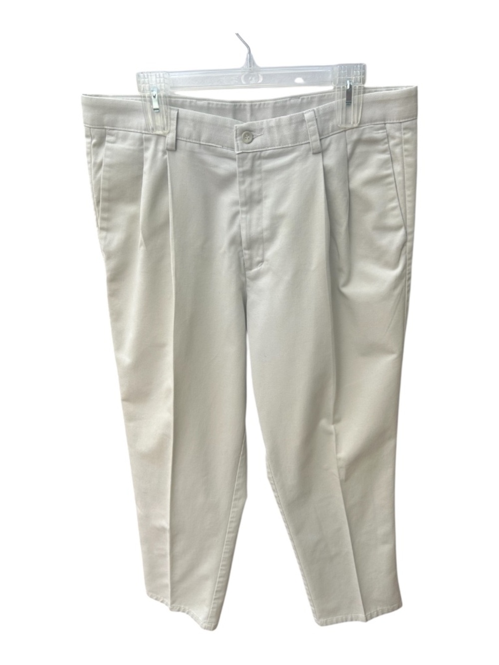 Men's Dockers Cream Straight Pants-Size 36x31